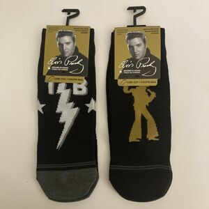 Elvis Presley Socks Crazy Fun Novelty Gift Graphic Mens Low Cut Merch Bundle